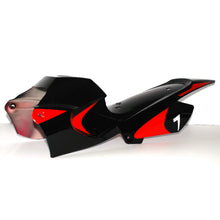 Load image into Gallery viewer, Dirt Bike plastic body tail panel; black with red